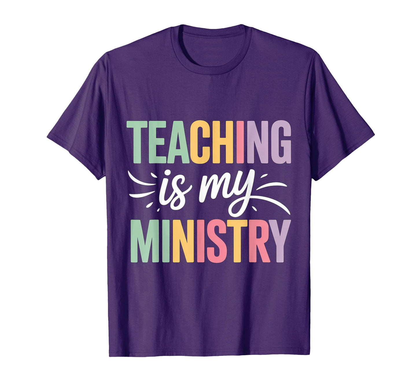 Teaching is My Ministry Flower Jesus Christian Teacher T-Shirt
