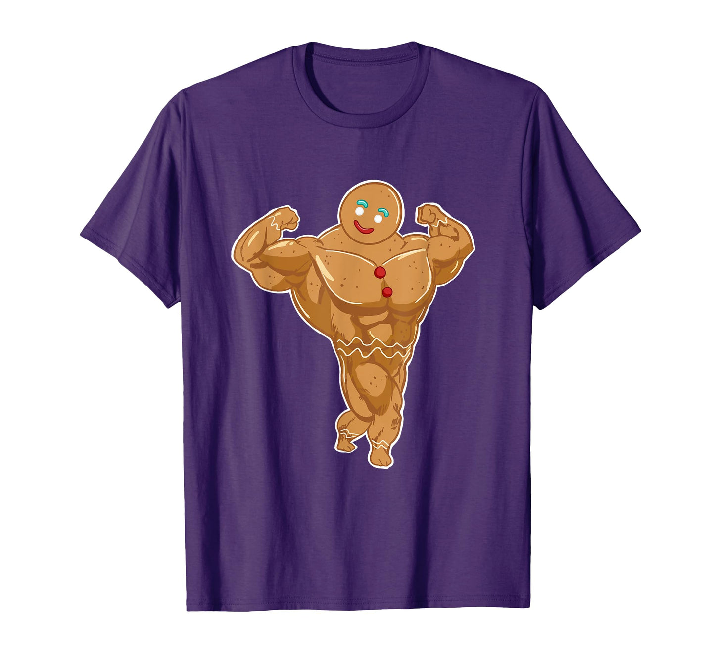 Miftees Christmas Tees Superhero Gingerbread Man T-Shirt
