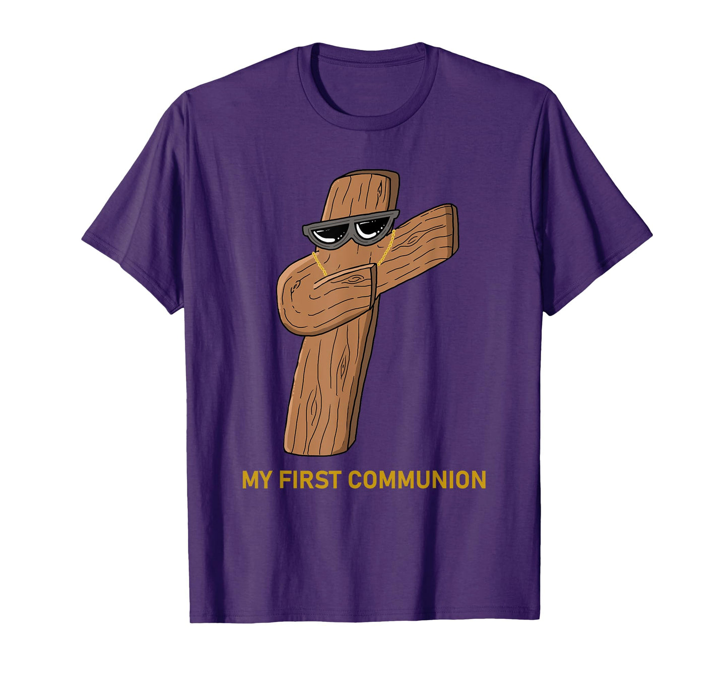 My First Communion Funny Dabbing Cross 1st Communion Kids T-Shirt