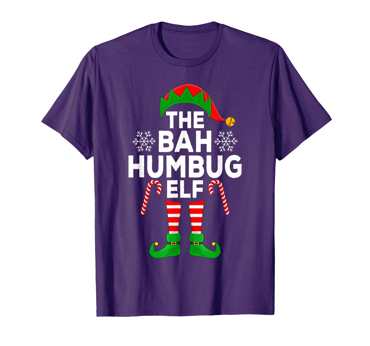 The Bah Humbug Elf Xmas Matching Family Christmas Elf T-Shirt