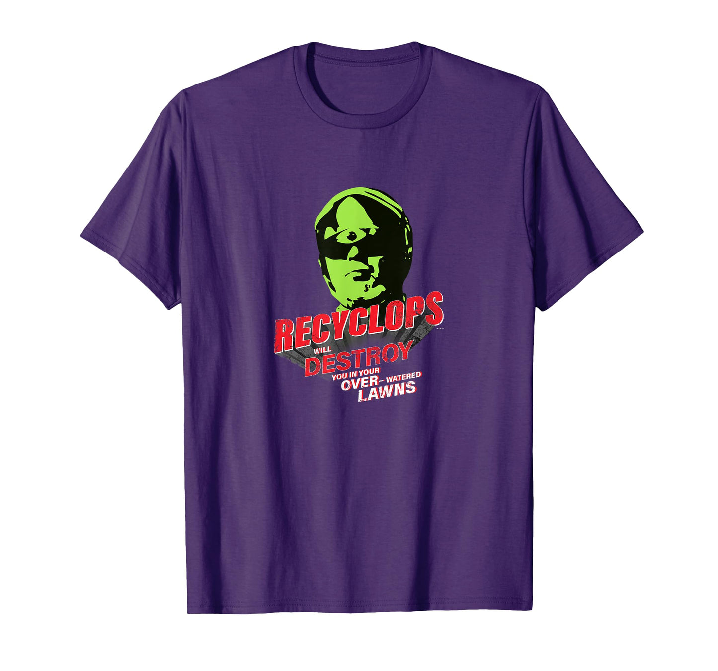 The Office Dwight Schrute Recyclops Over-Watered Lawn Tee T-Shirt