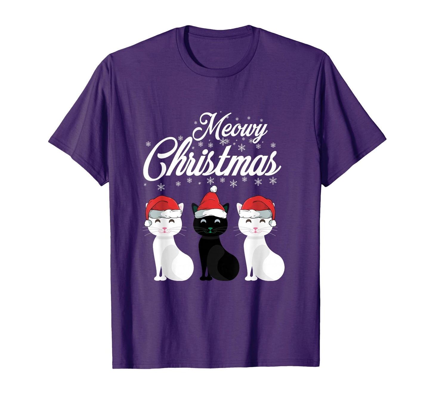 Meowy Christmas -Cats & Kittens Santa Claus Xmas Animal Gift T-Shirt