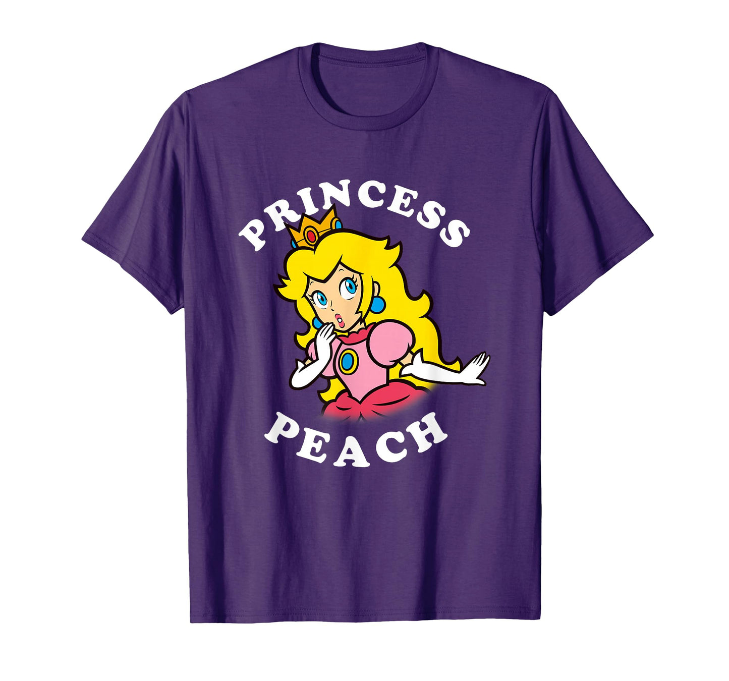 Super Mario Princess Peach Big Character Portrait Simple T-Shirt