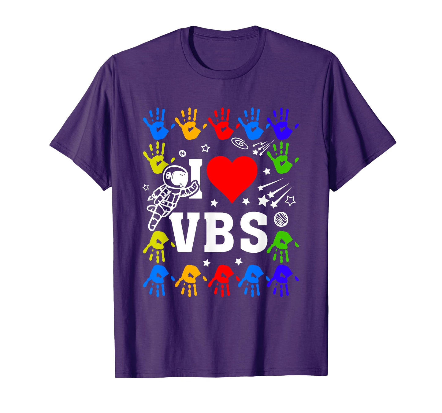 I Love VBS Summer Vacation Bible School Christian Teacher Men Women Kids T-Shirt