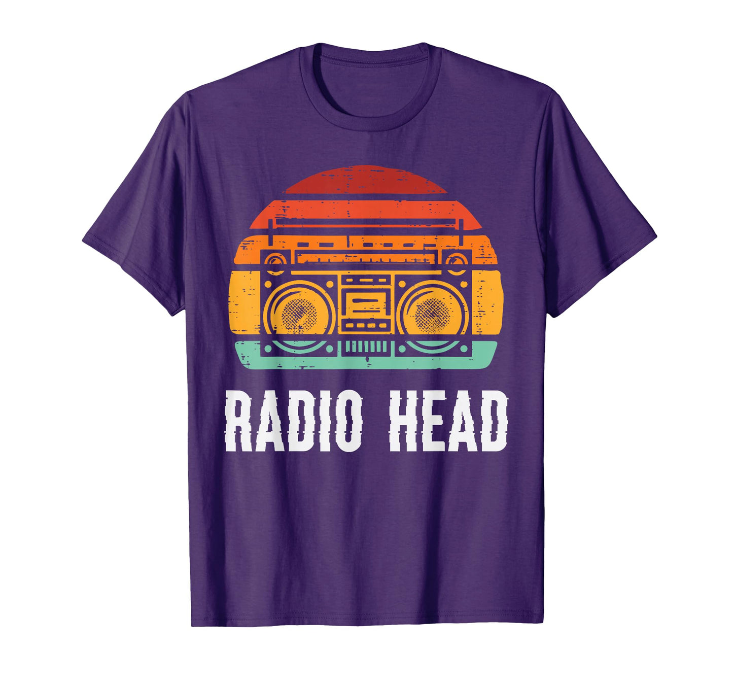 Music Radio Head Boombox Retro Stereo Cassette Men Women Kid T-Shirt