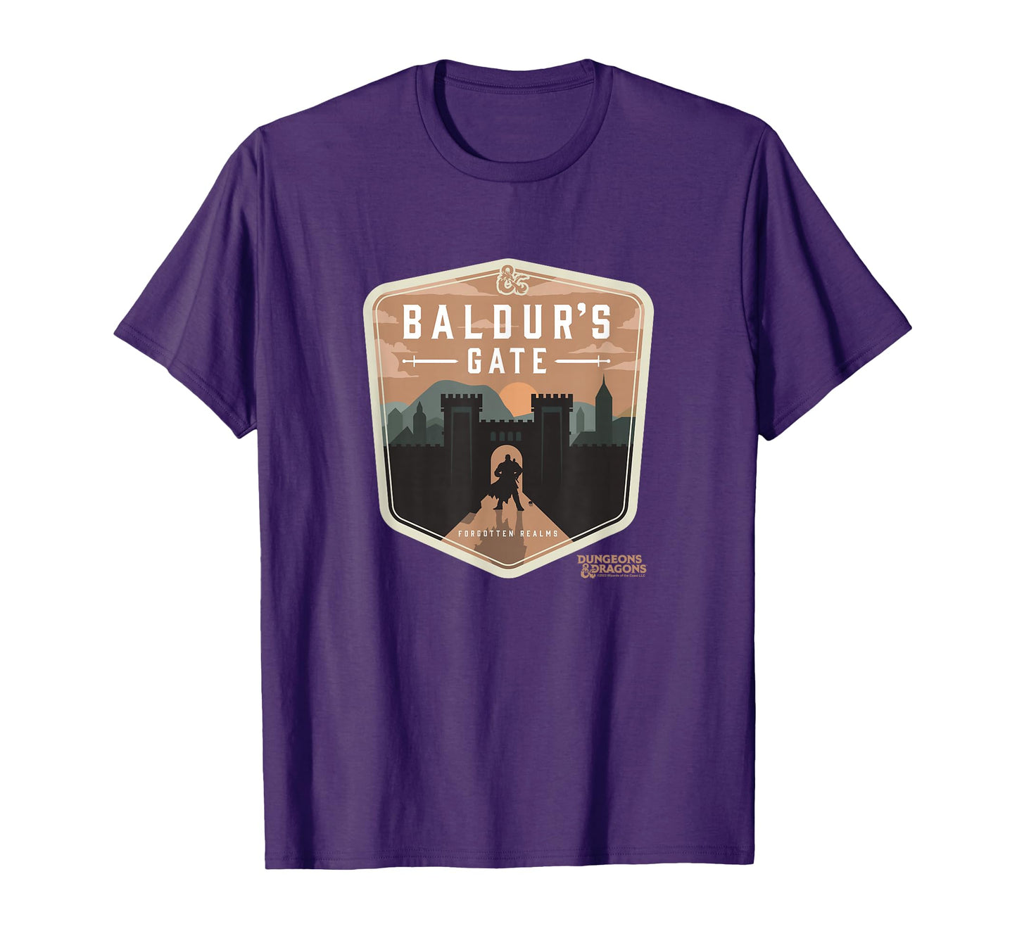 Dungeons & Dragons Baldur's Gate Forgotten Realms Logo T-Shirt