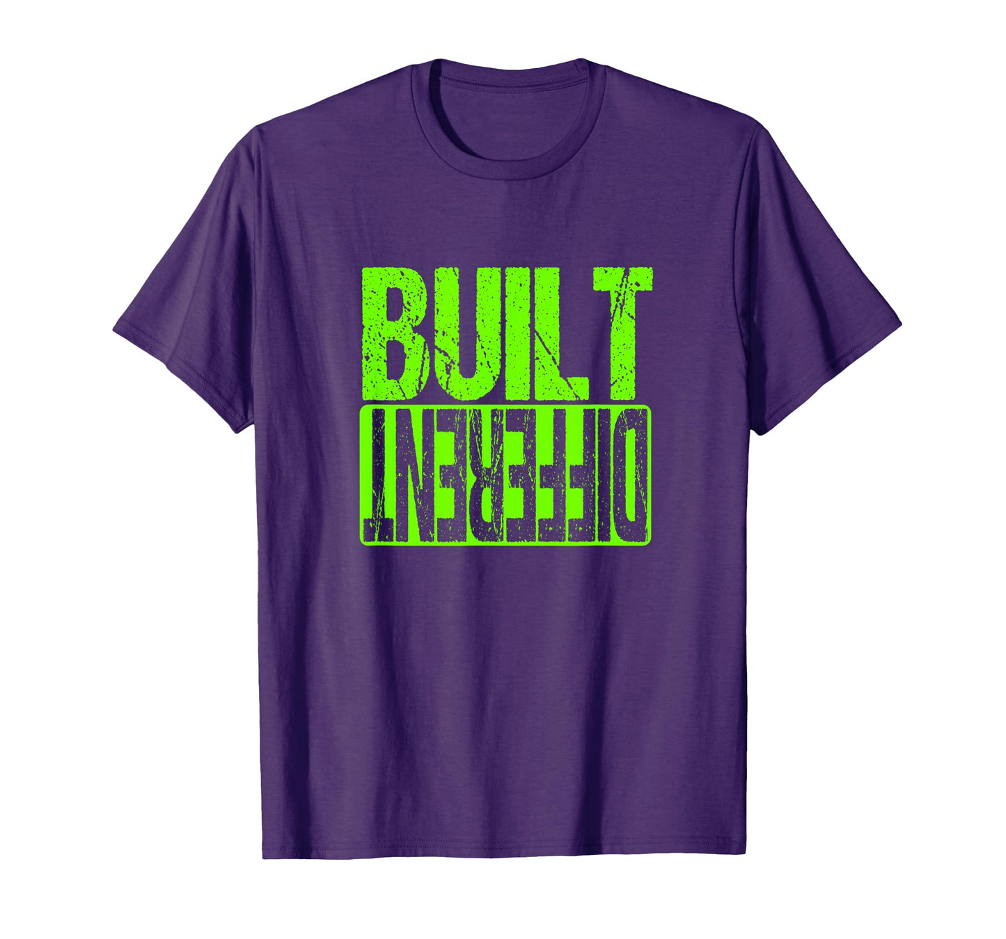 Green Built Different Green Color Graphic Green T-Shirt
