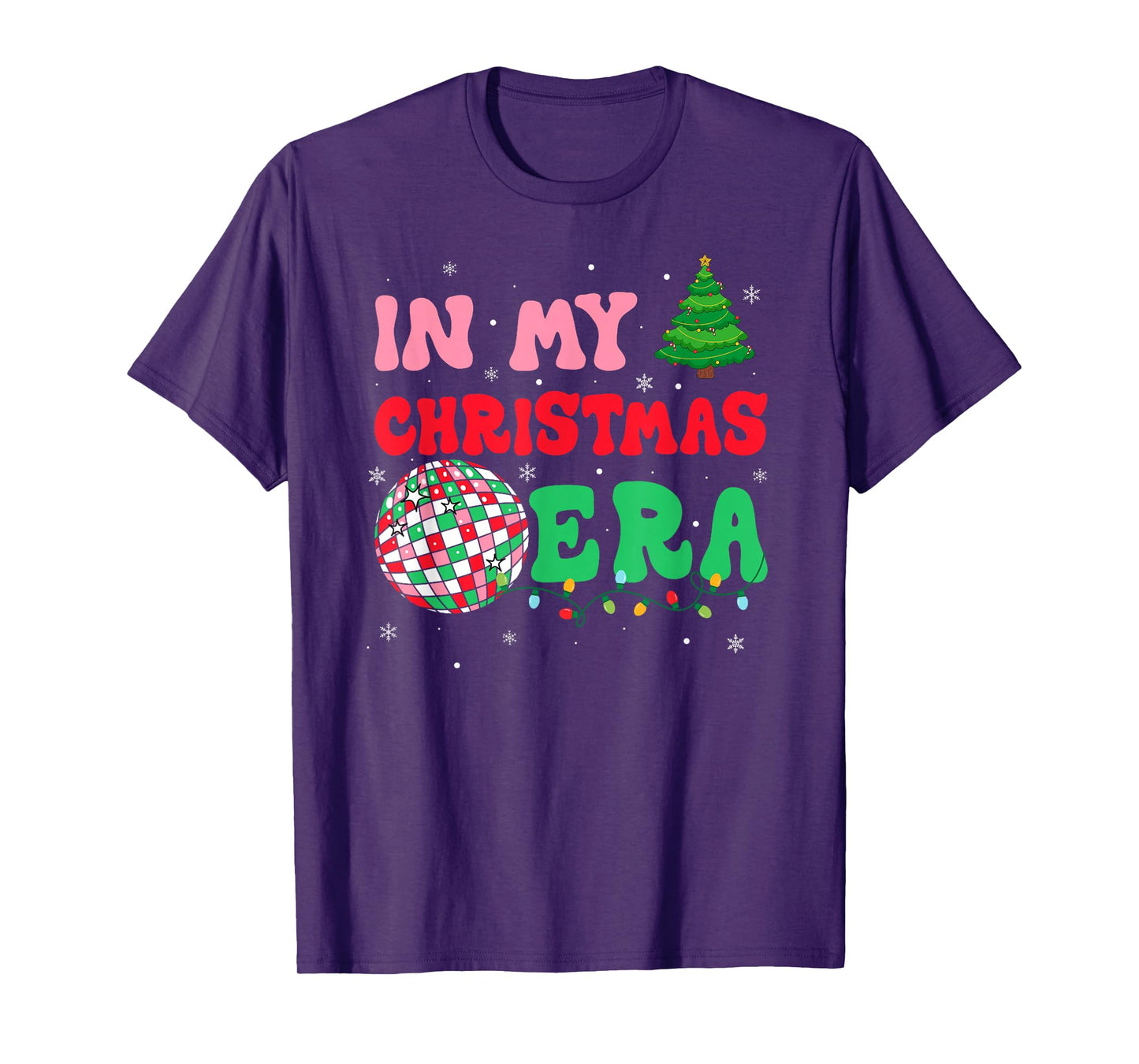 in My Christmas Era Winter Season Holiday Groovy Xmas T-Shirt