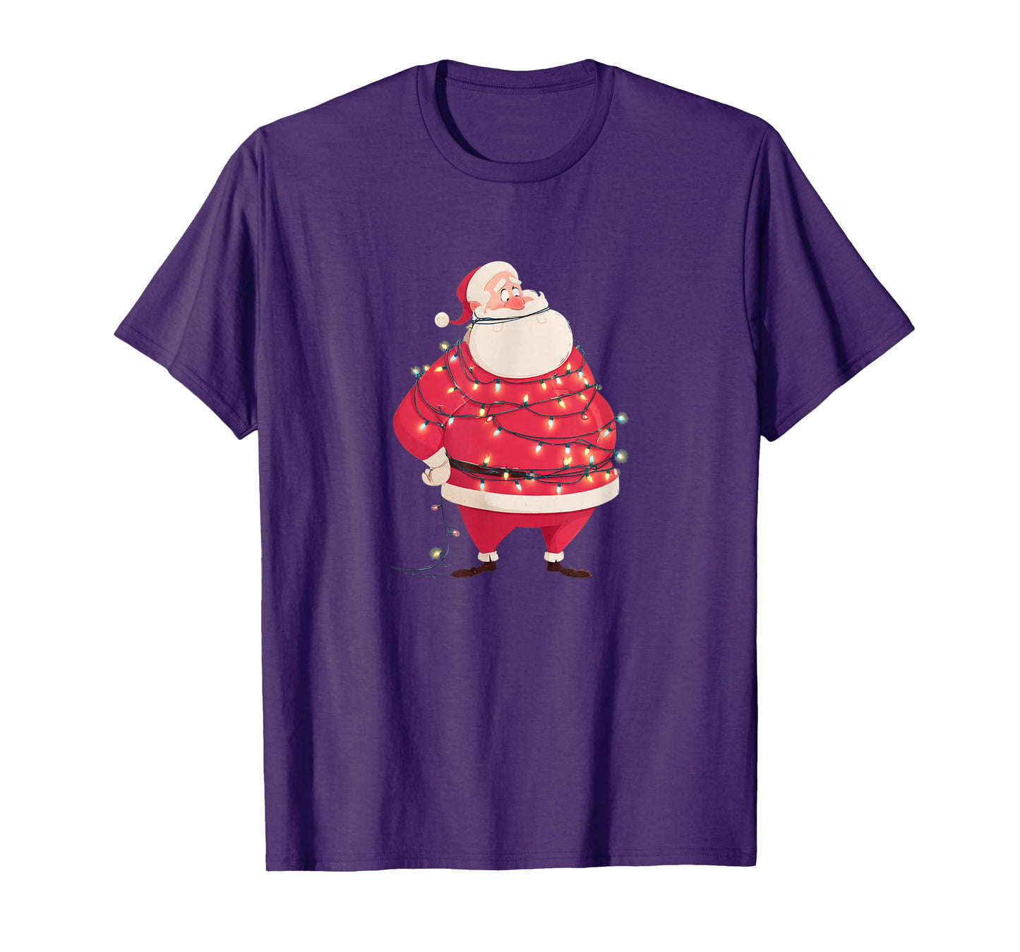Pretty Festive Lights Costume with Santa Claus T-Shirt