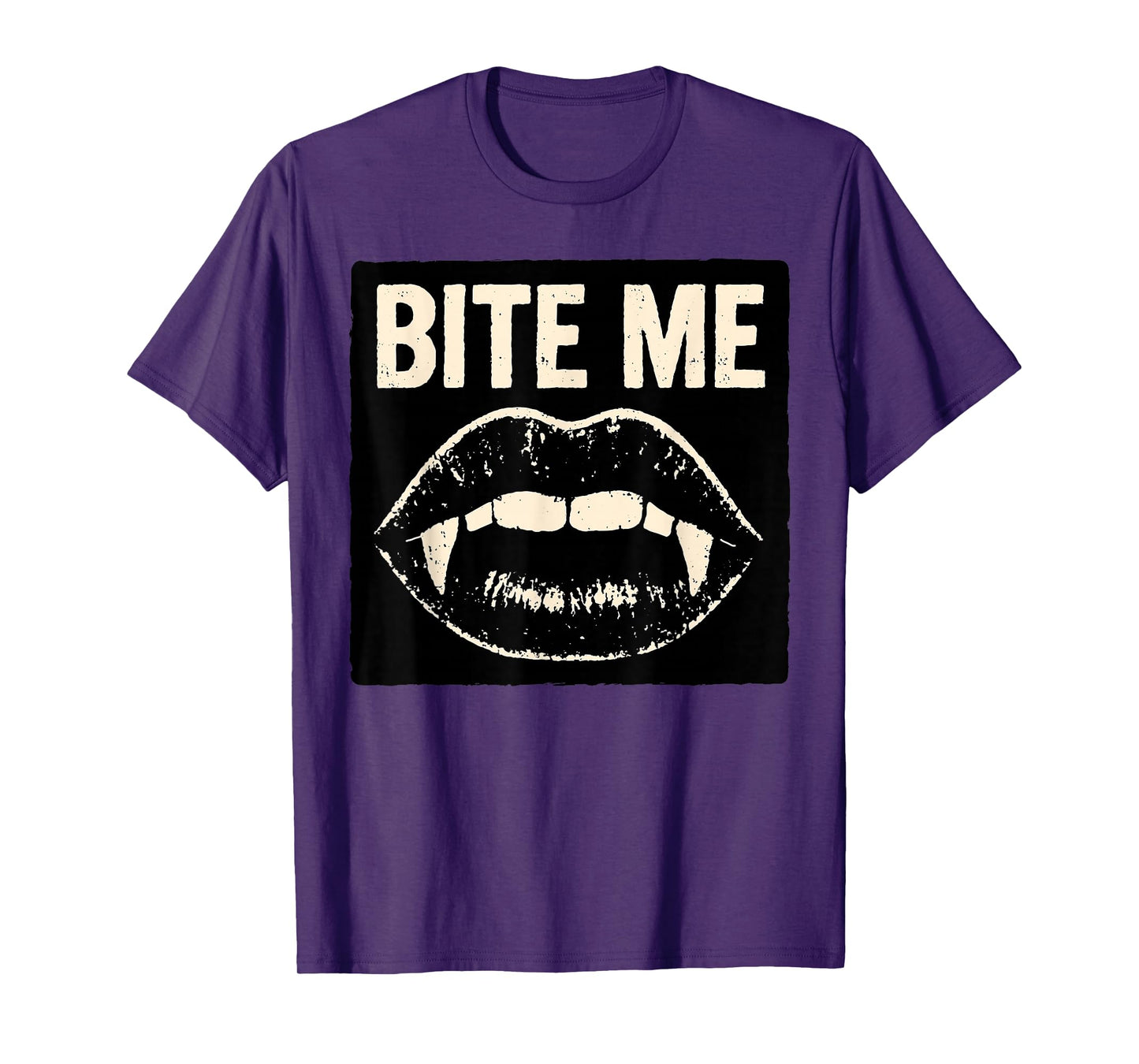 Bite Me Vampire Lips Gothic Halloween Emo Edgy T-Shirt