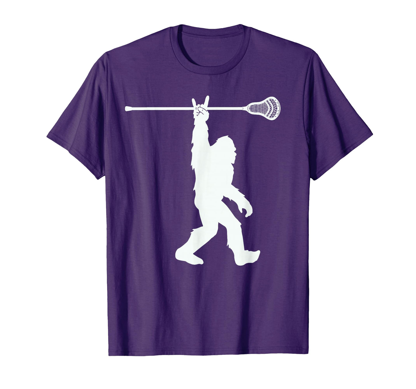 Lacrosse-Shirt Vintage Lax Bigfoot Sasquatch Youth Men Boys T-Shirt
