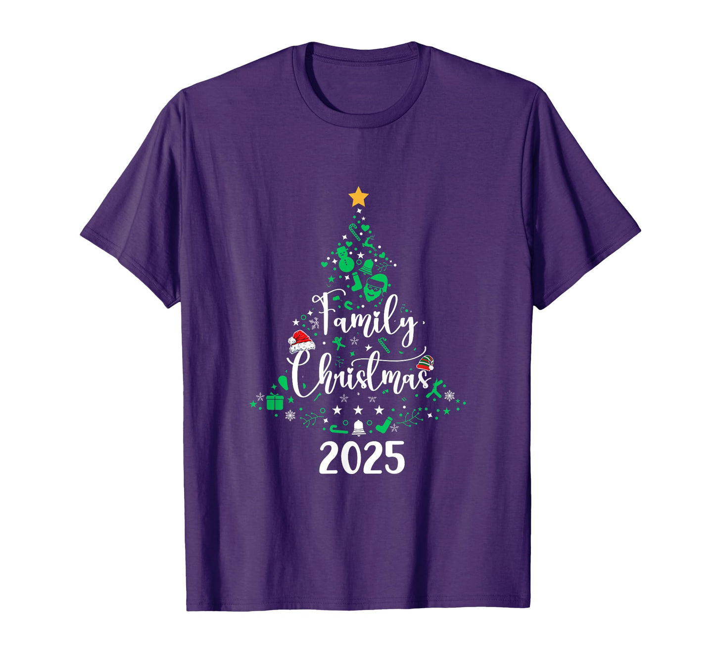 Christmas Family 2025 Xmas Christmas Tree for Men Women T-Shirt