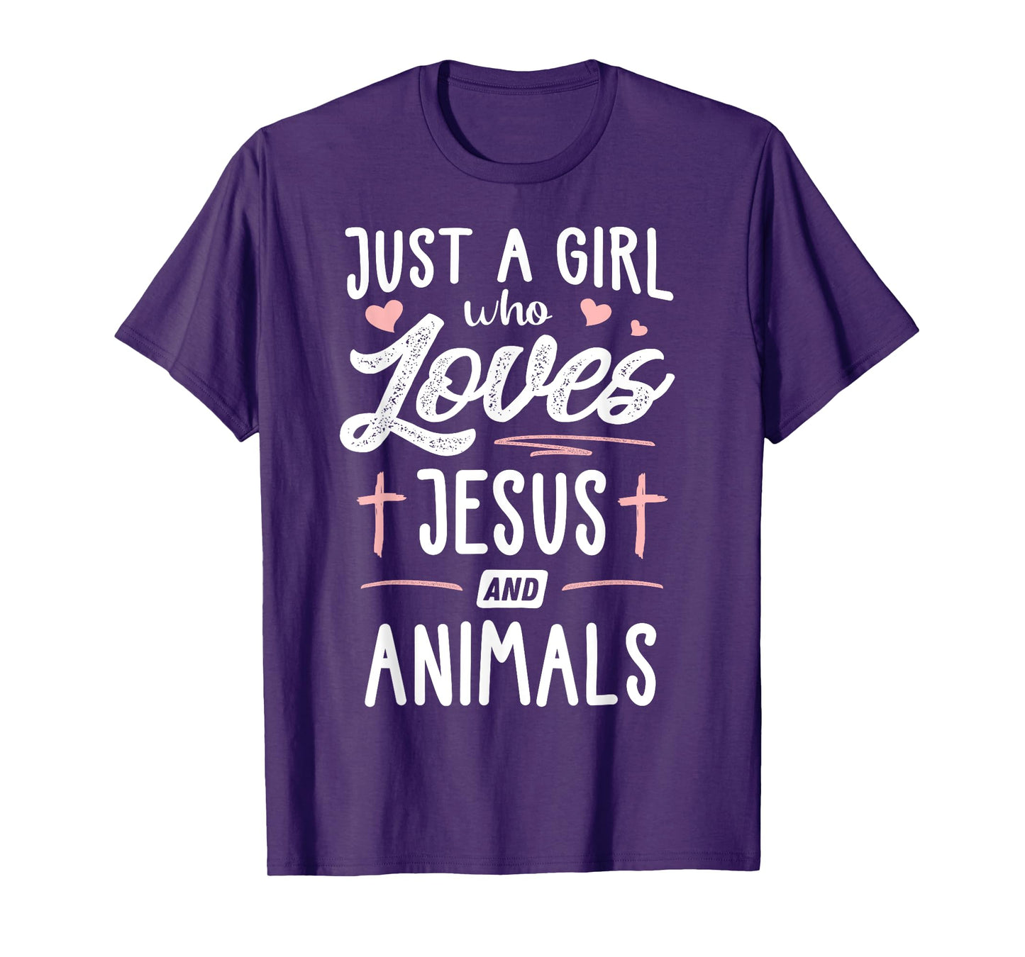 Just A Girl Who Loves Jesus And Animals Gift Women T-Shirt