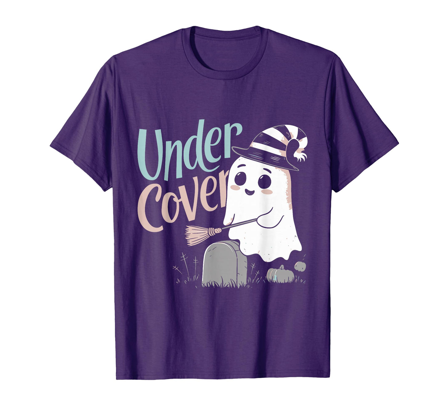 Under Cover Cute Ghost Halloween T-Shirt