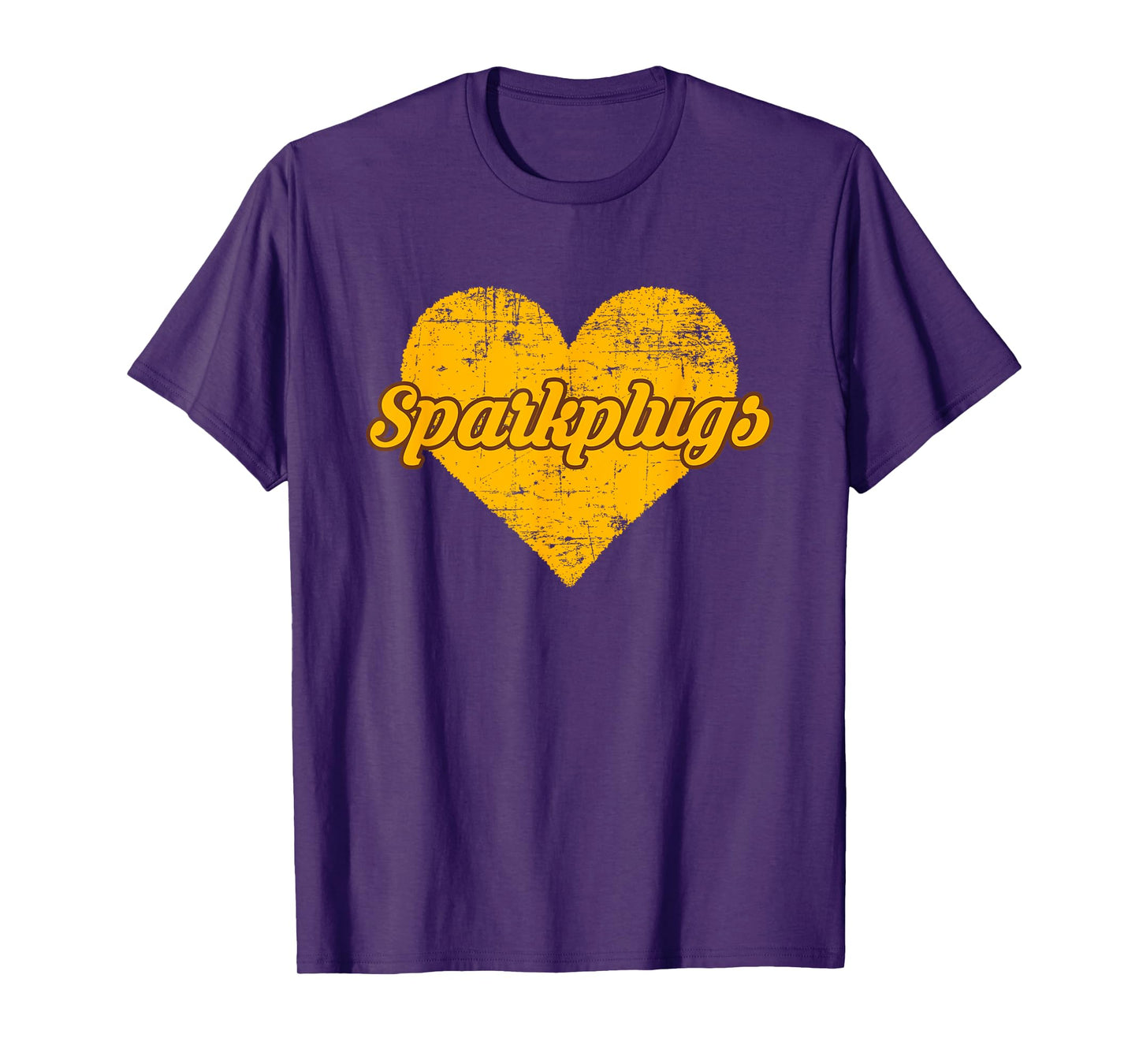 Speedway Sparkplugs Over Heart T-Shirt