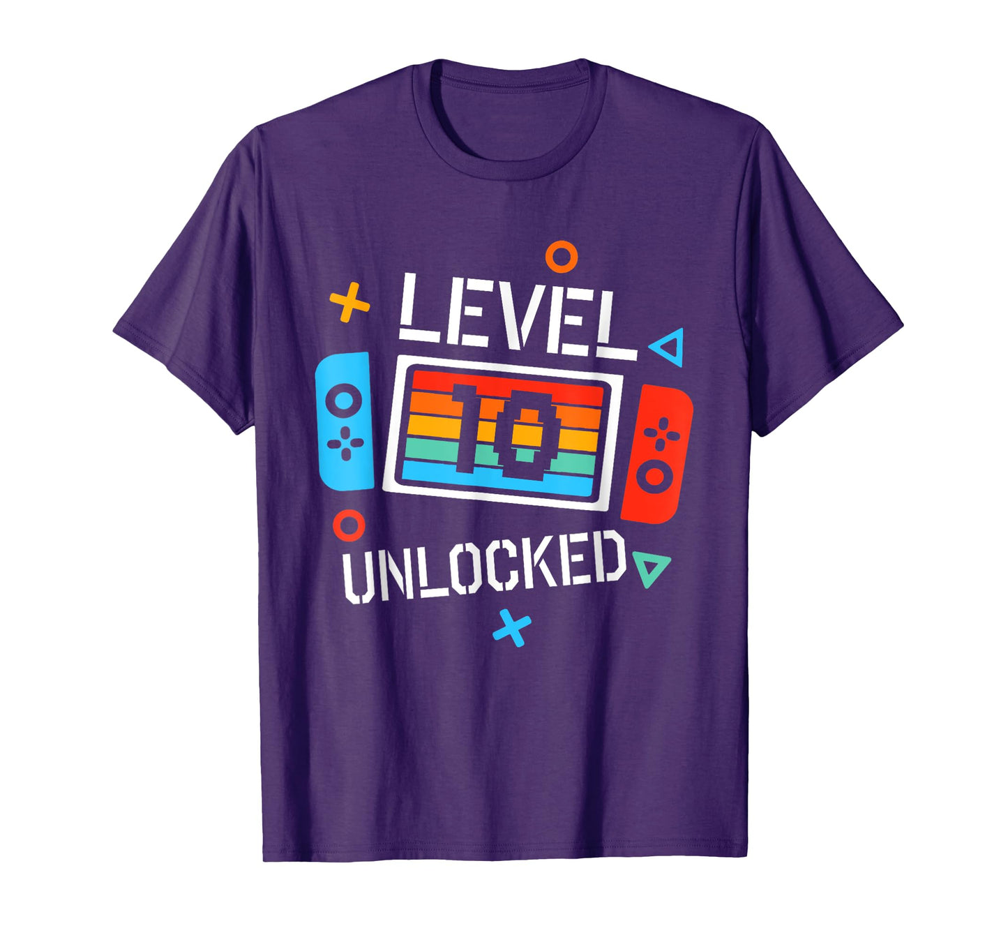 10 Year Old Level Unlocked Shirt 10th Birthday B-day T-Shirt