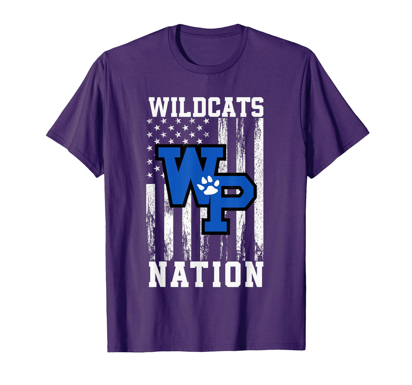 White Plains Wildcats Logo Nation HS T-Shirt