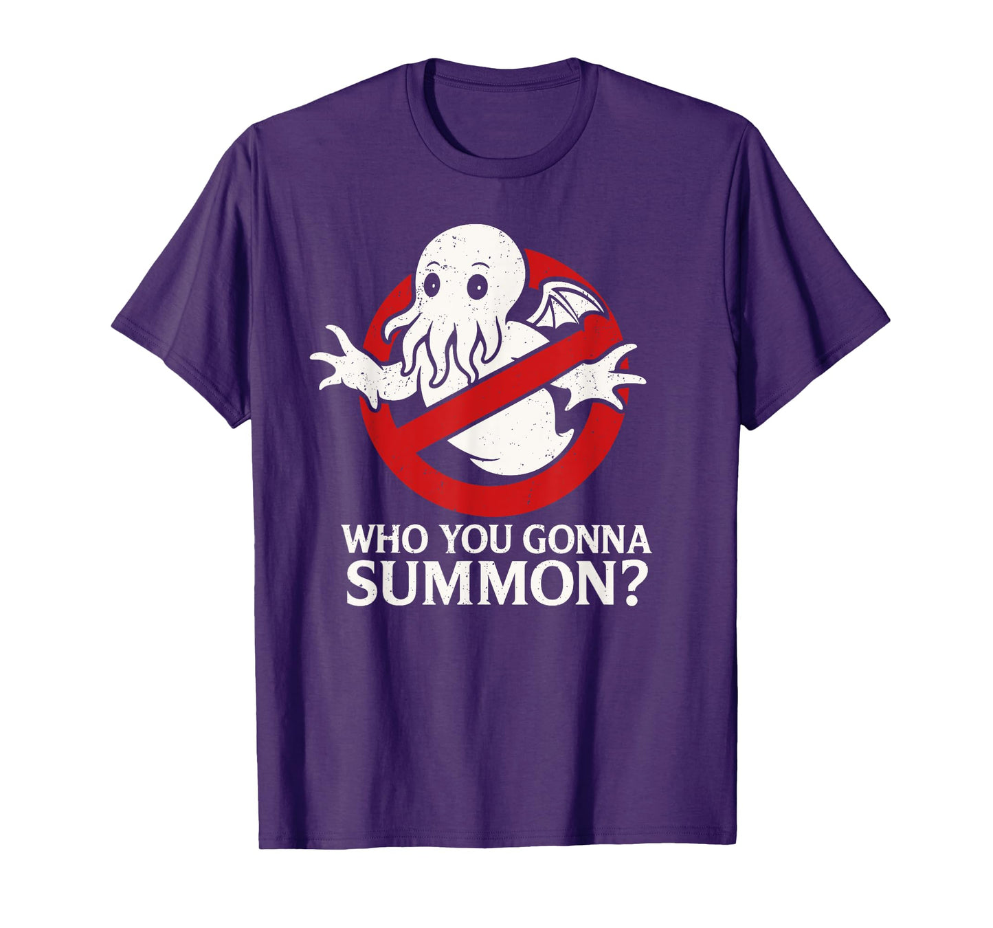 Vintage Cthulhu Parody Logo, Who You Gonna Summon Cthulhu T-Shirt