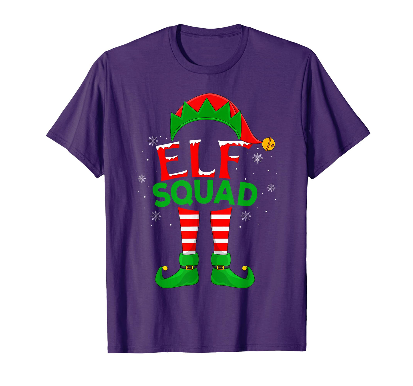 Elf Squad Matching Family Group Funny Elf Christmas T-Shirt