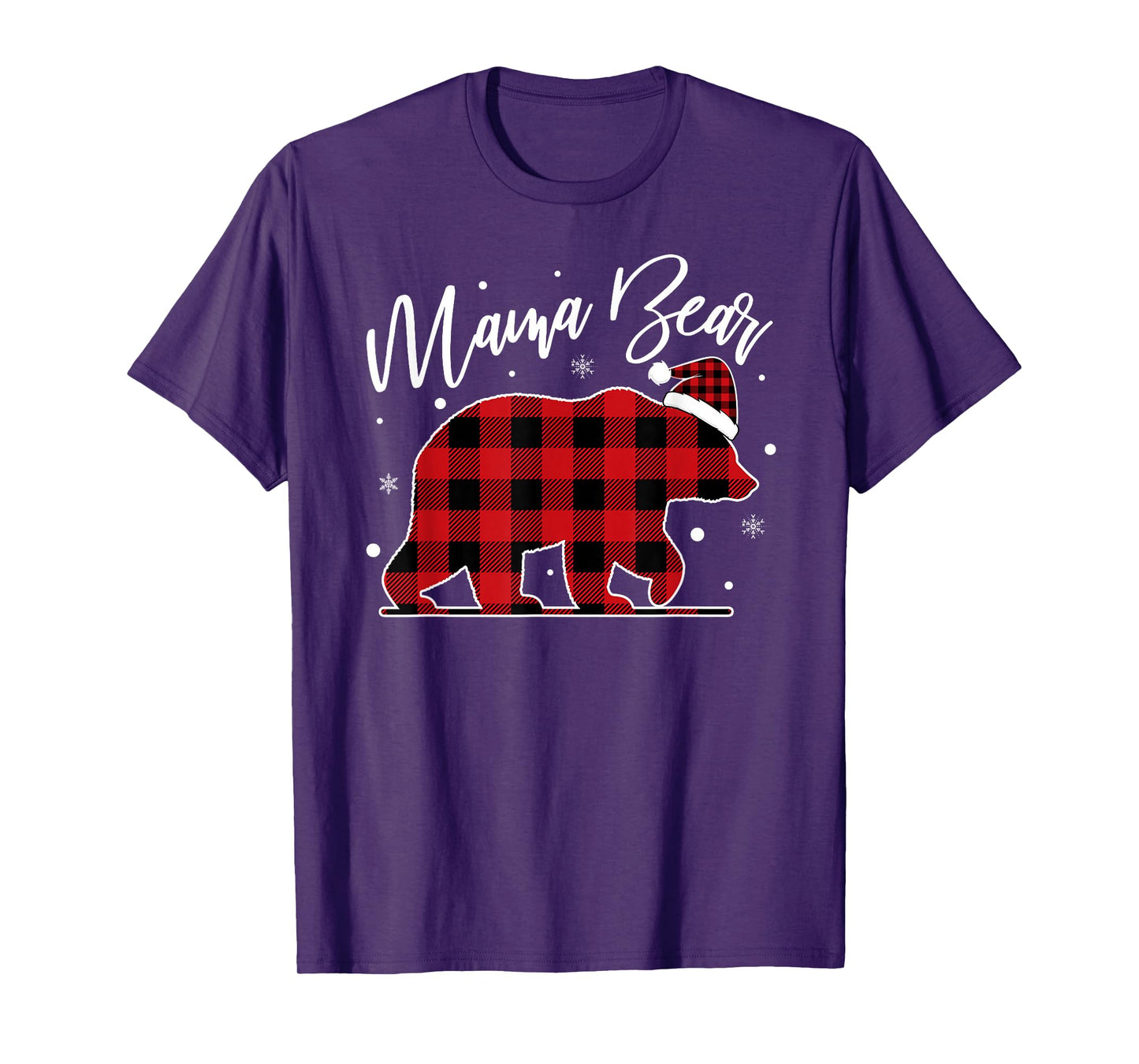 Mama Bear Christmas Pajamas Matching Family Bear Xmas T-Shirt