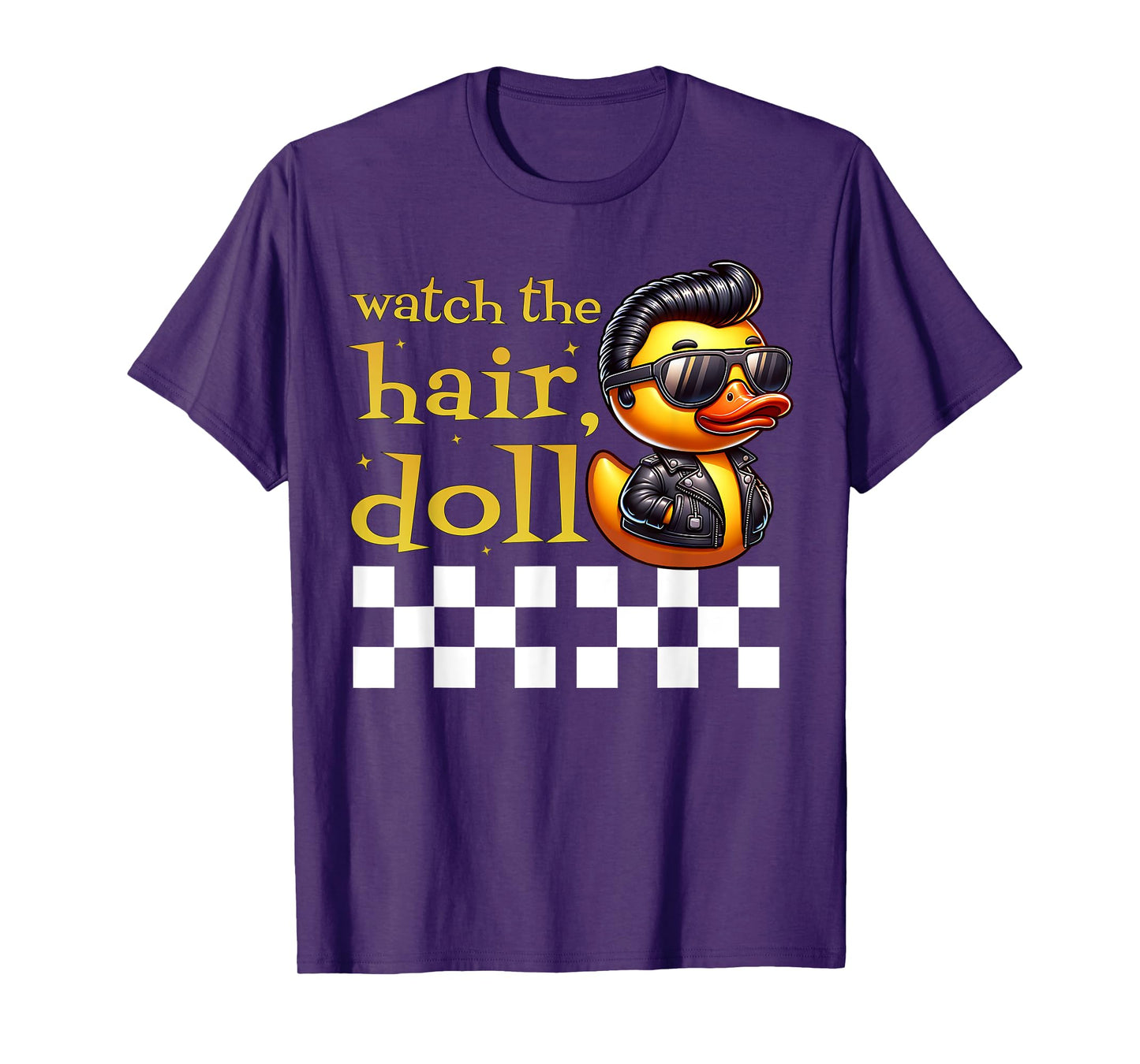 50s Sock Hop Rubber Ducky Greaser Boys Kids Rockabilly Ducky T-Shirt