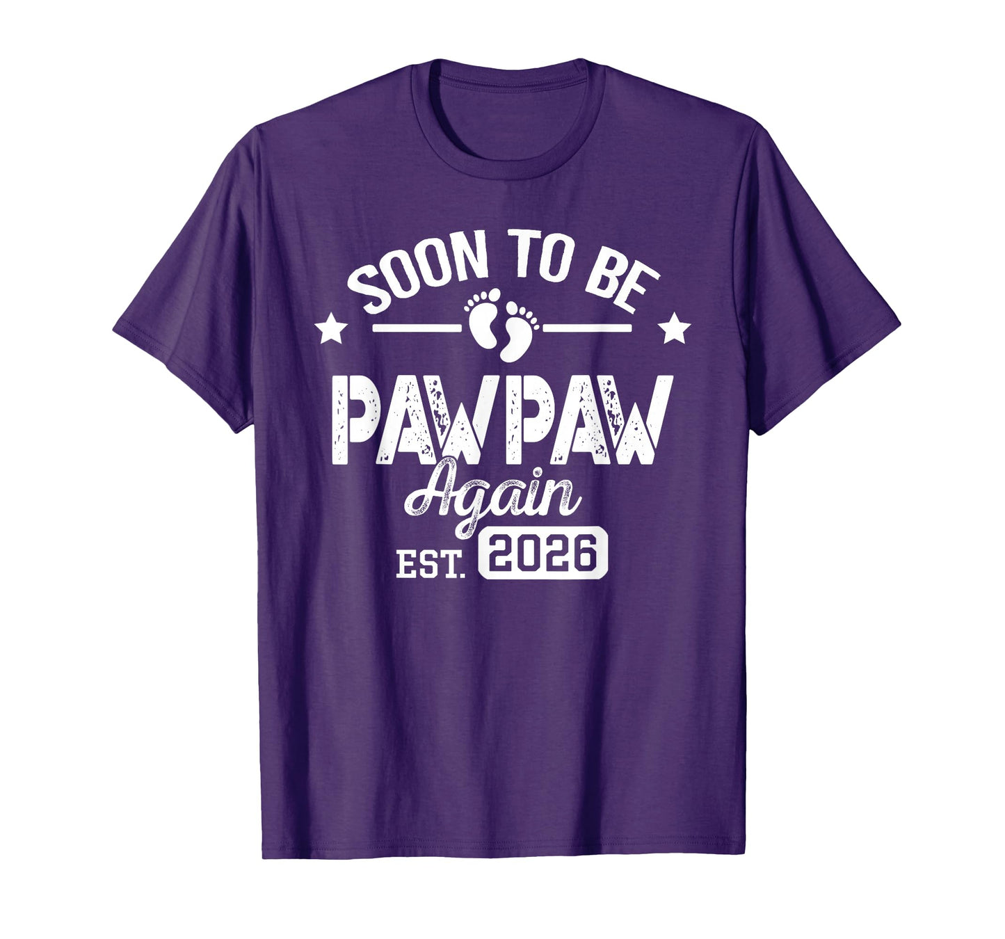 Soon To Be Pawpaw again est. 2026 Pregnancy Announcement T-Shirt