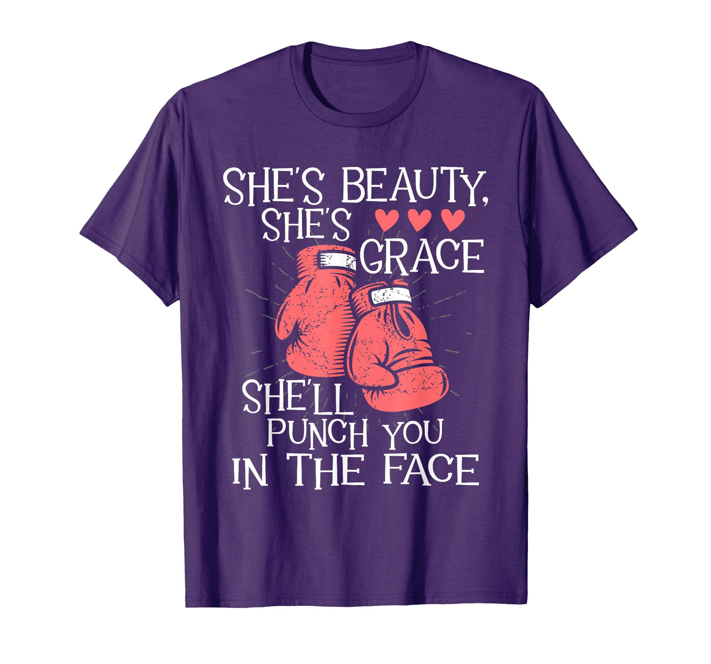 She'll Punch You In The Face - Kickboxer Kickboxing Kickbox T-Shirt
