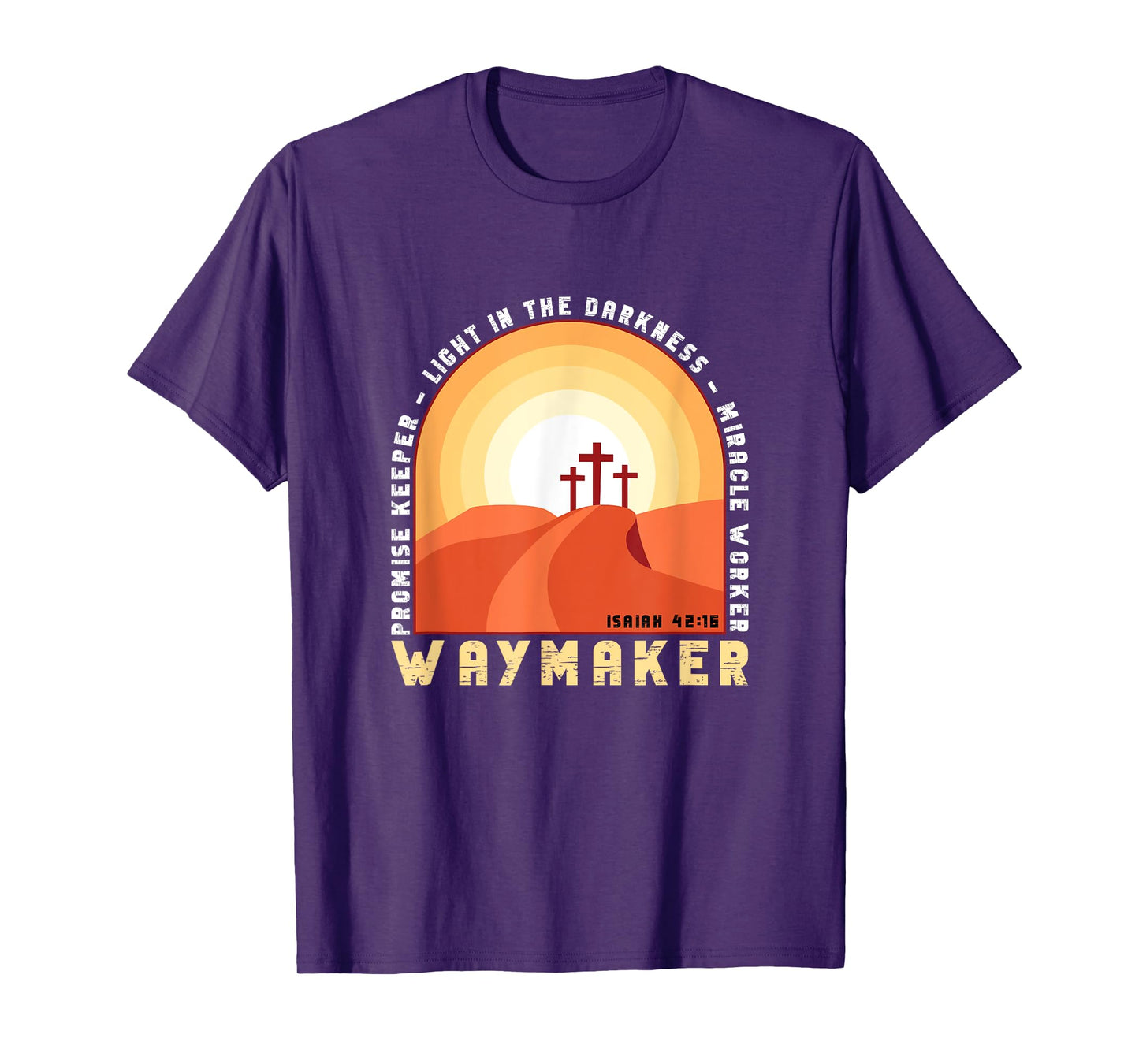 Vintage Waymaker Promise Keeper Miracle Worker Christian T-Shirt