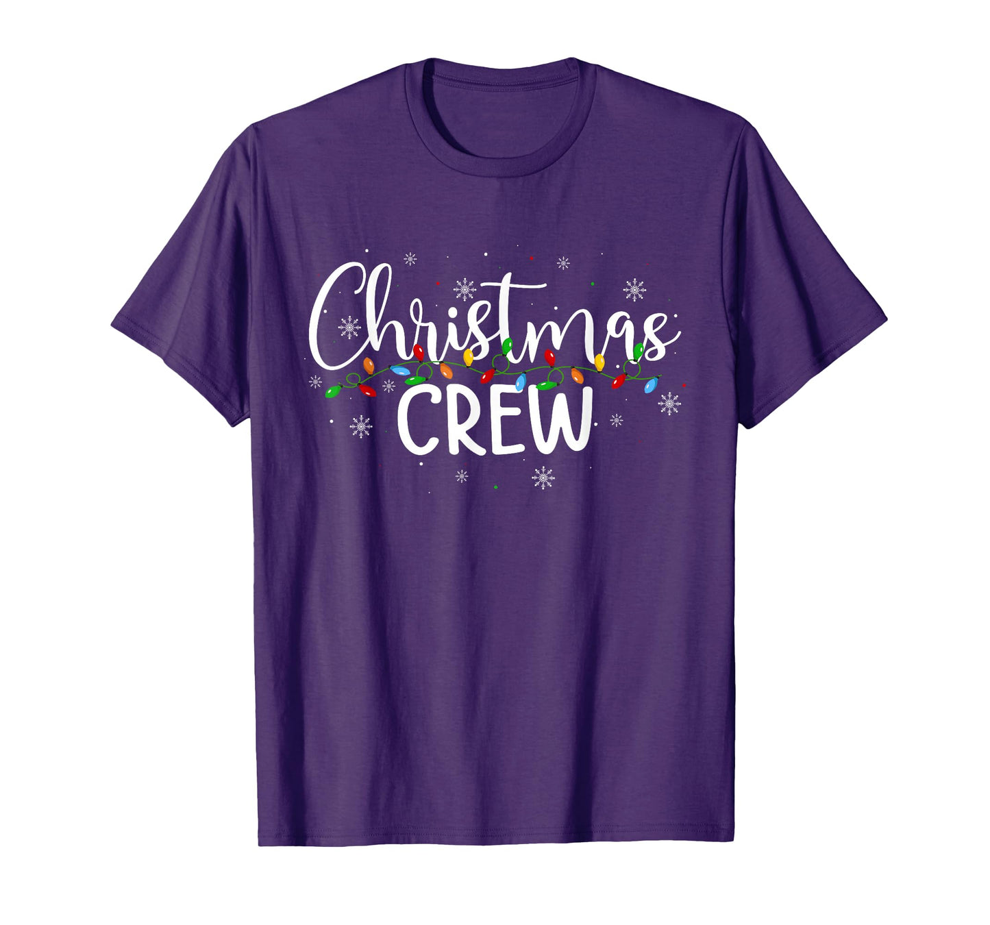 Christmas Crew Pajamas Matching Family Group Holiday Xmas T-Shirt