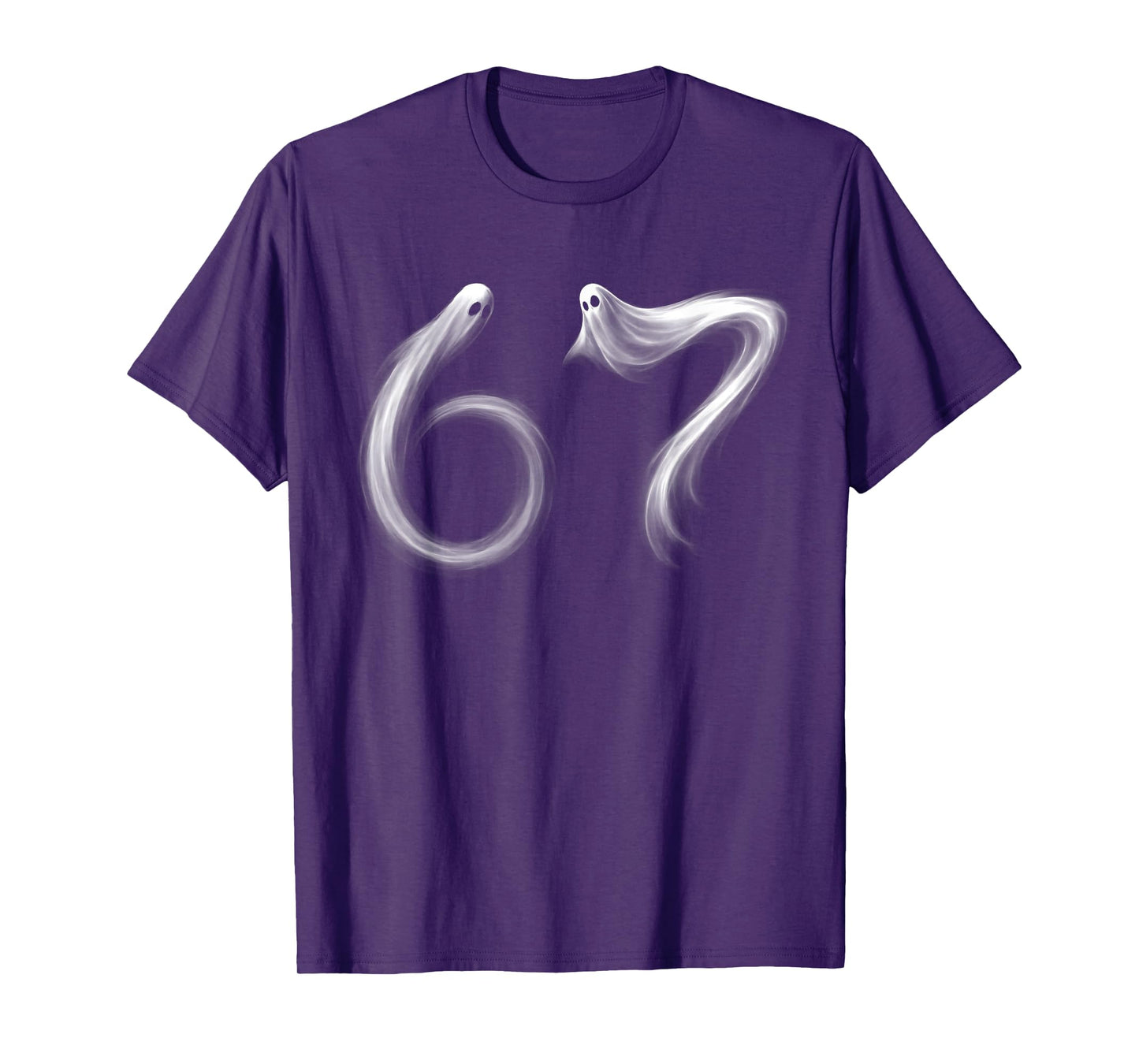 Funny Six Seven 6 7 Meme 67 Design Ghost Halloween Costume T-Shirt