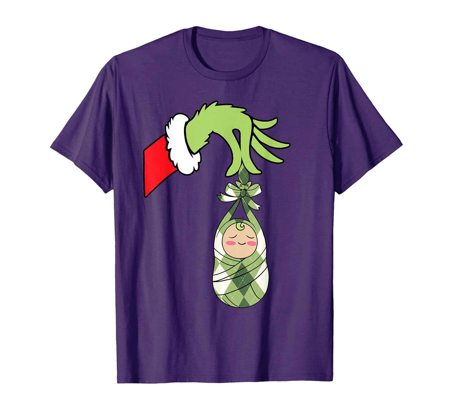 Labor and Delivery Baby Wrapper Nurse Christmas Xmas Santa T-Shirt