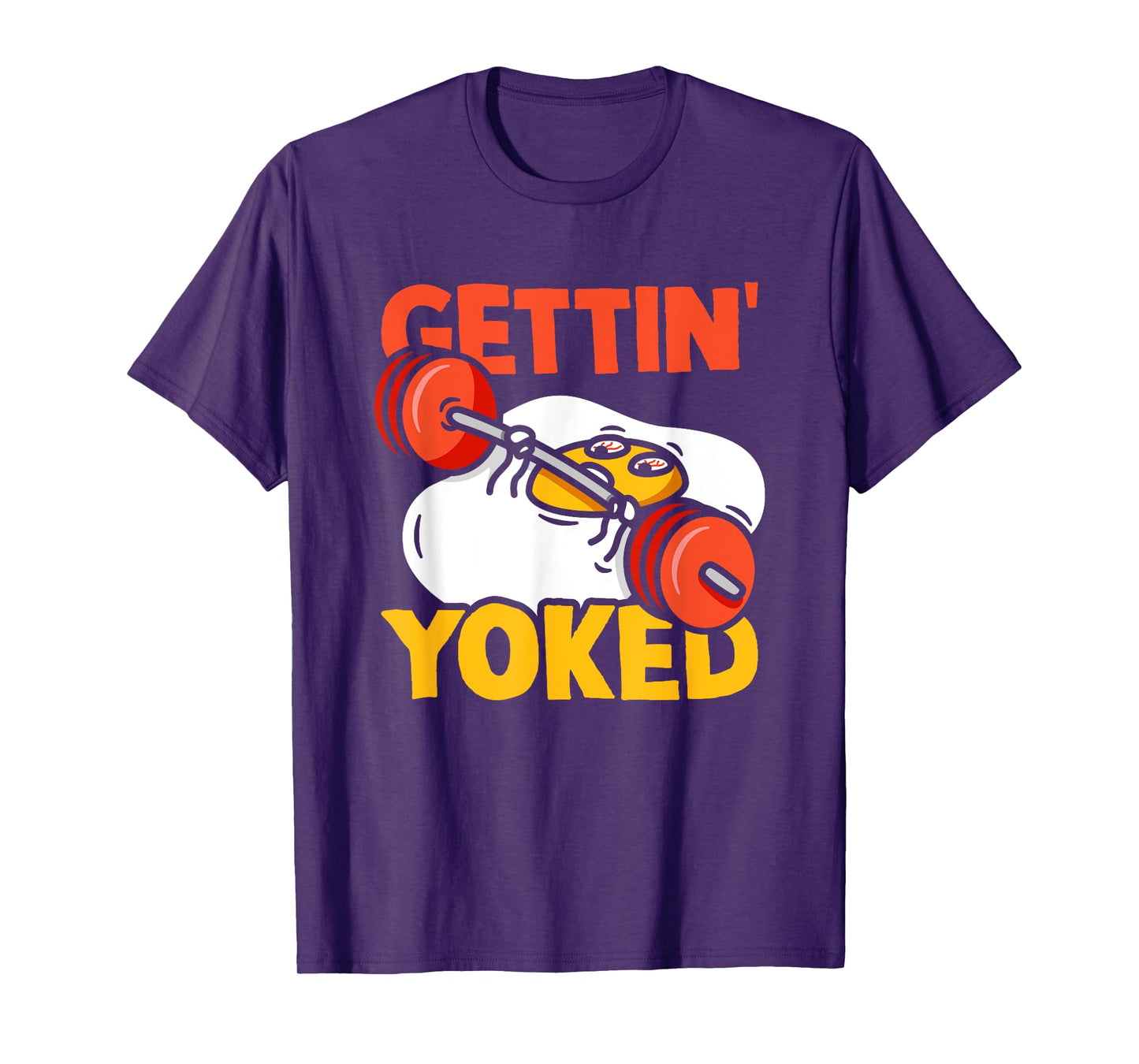 Weightlifter Getting Yoked Training Funny Bodybuilding Gym T-Shirt