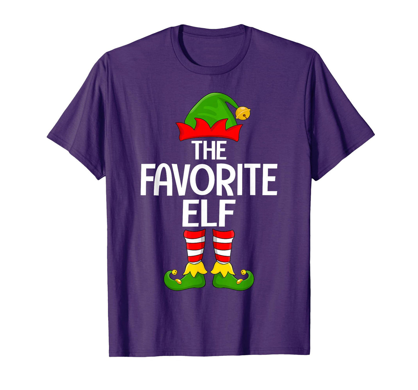 Favorite Elf Xmas Matching Family Elf Squad Christmas T-Shirt