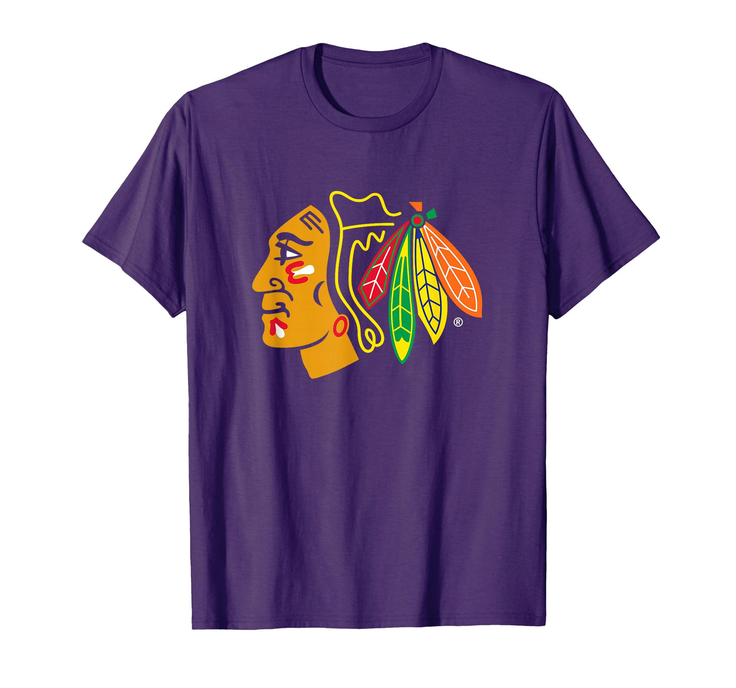 Chicago Blackhawks Icon Black Officially Licensed T-Shirt