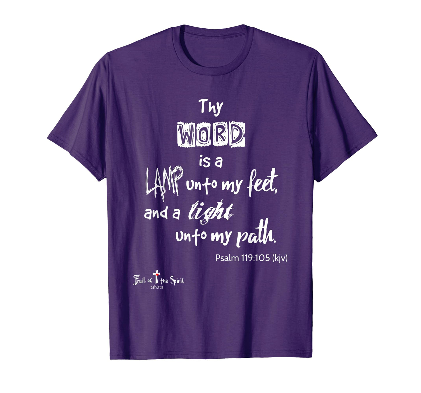 Thy word is lamp unto feet Psalm 119:105 Christian T-Shirt