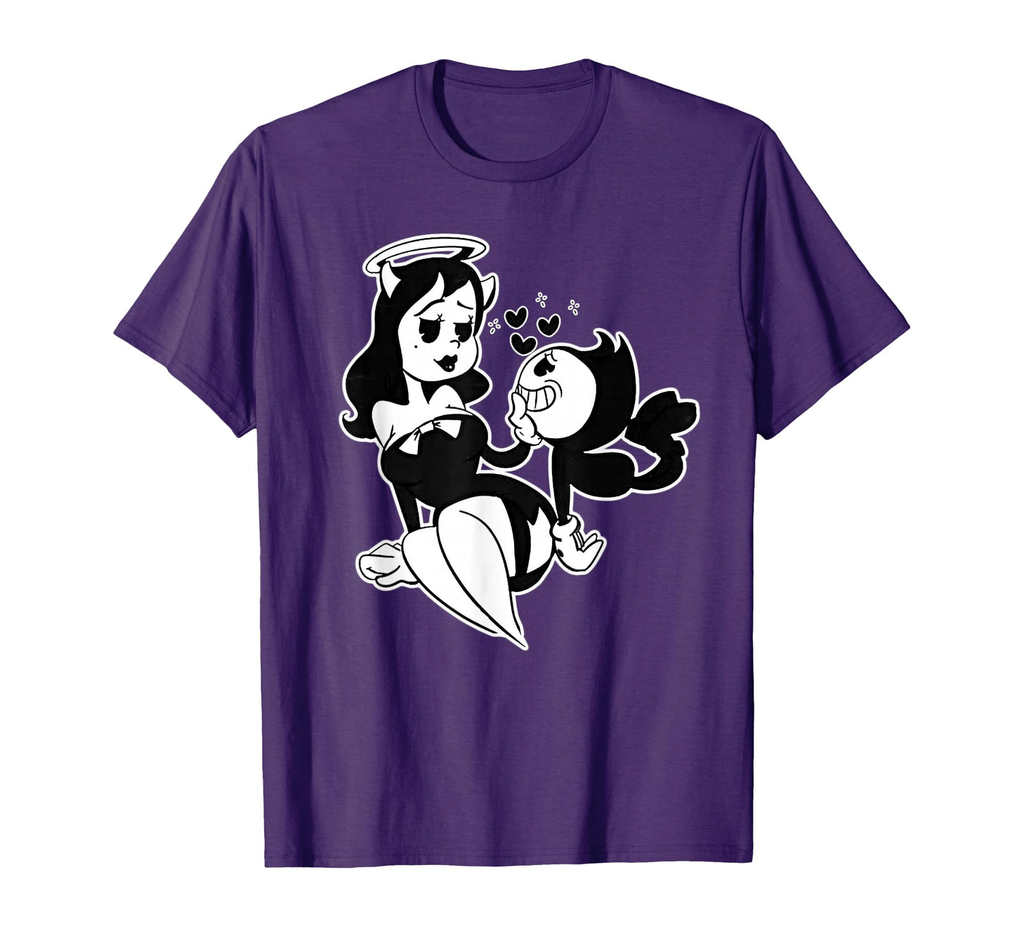 Alice Angel Gothic Angel x Bendy Demon Vintage Cartoon T-Shirt