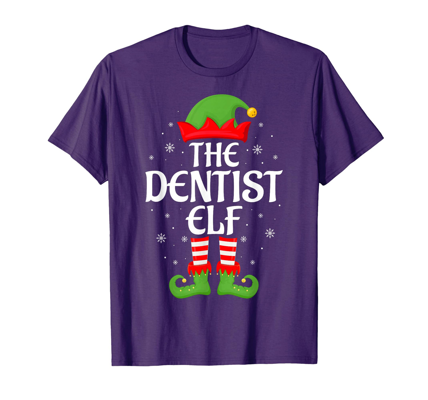 Dentist Elf Xmas Family Matching Elf Squad Christmas T-Shirt