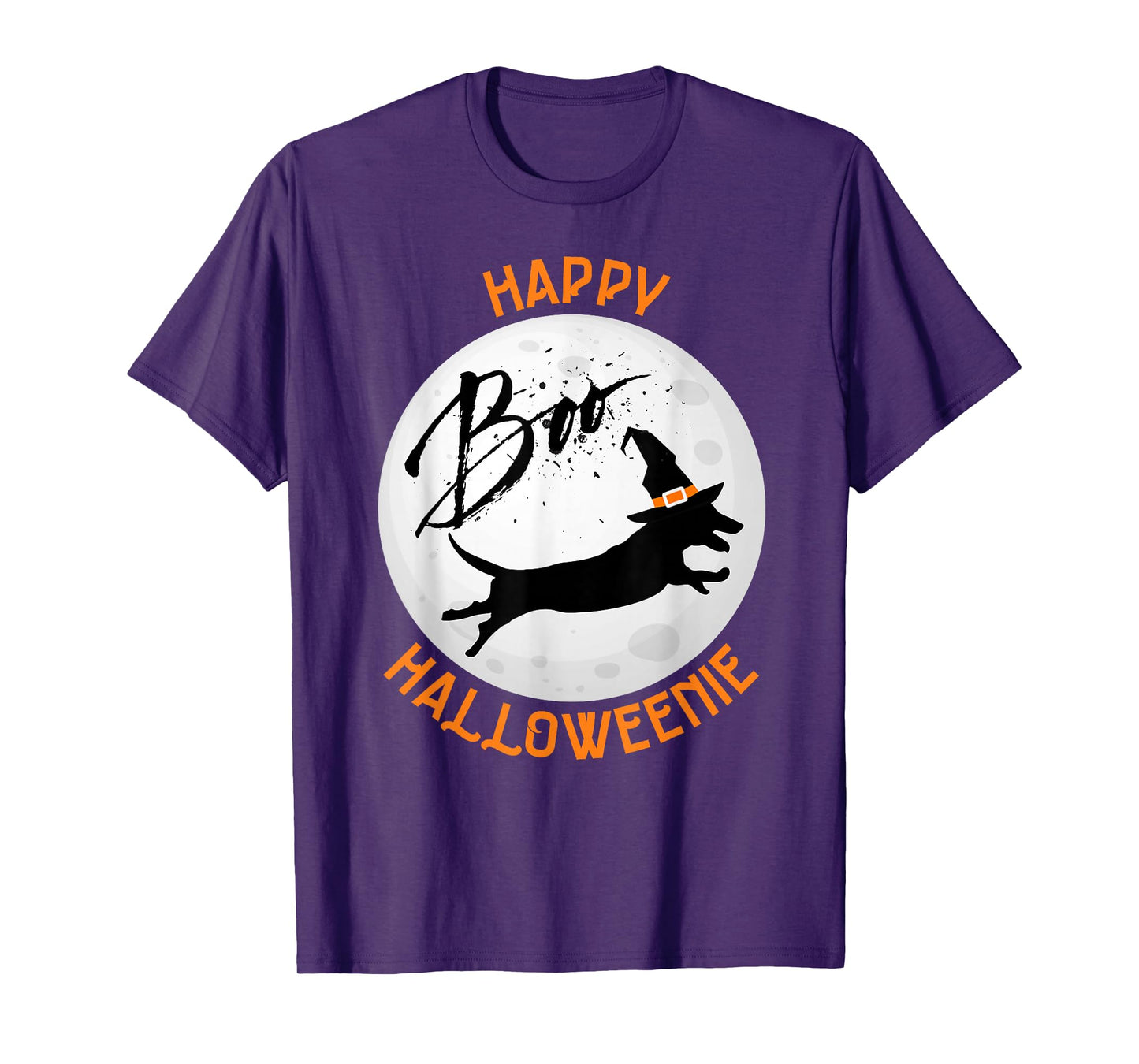 Happy Halloweener Dachshund Funny Wiener Dog Halloween T-Shirt