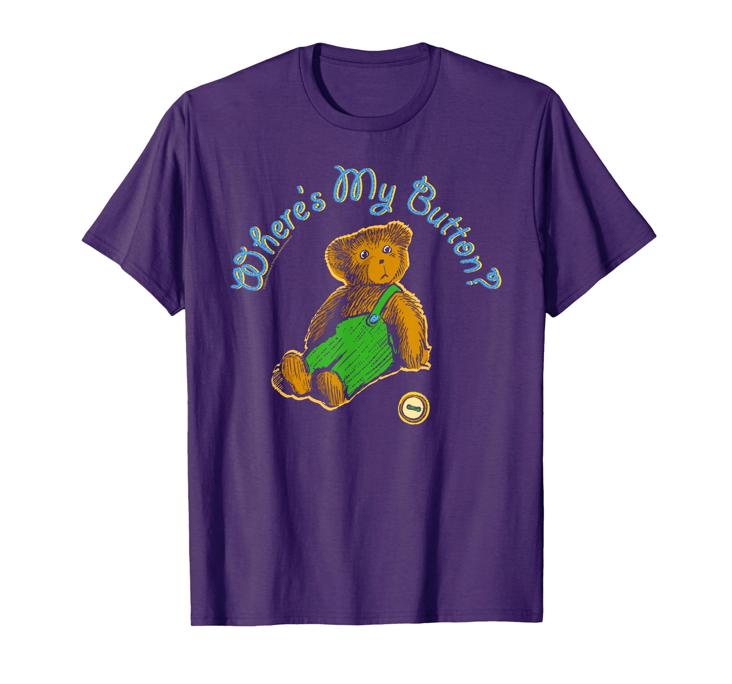 Corduroy Where's My Button Teddy Bear Retro Children's Book T-Shirt