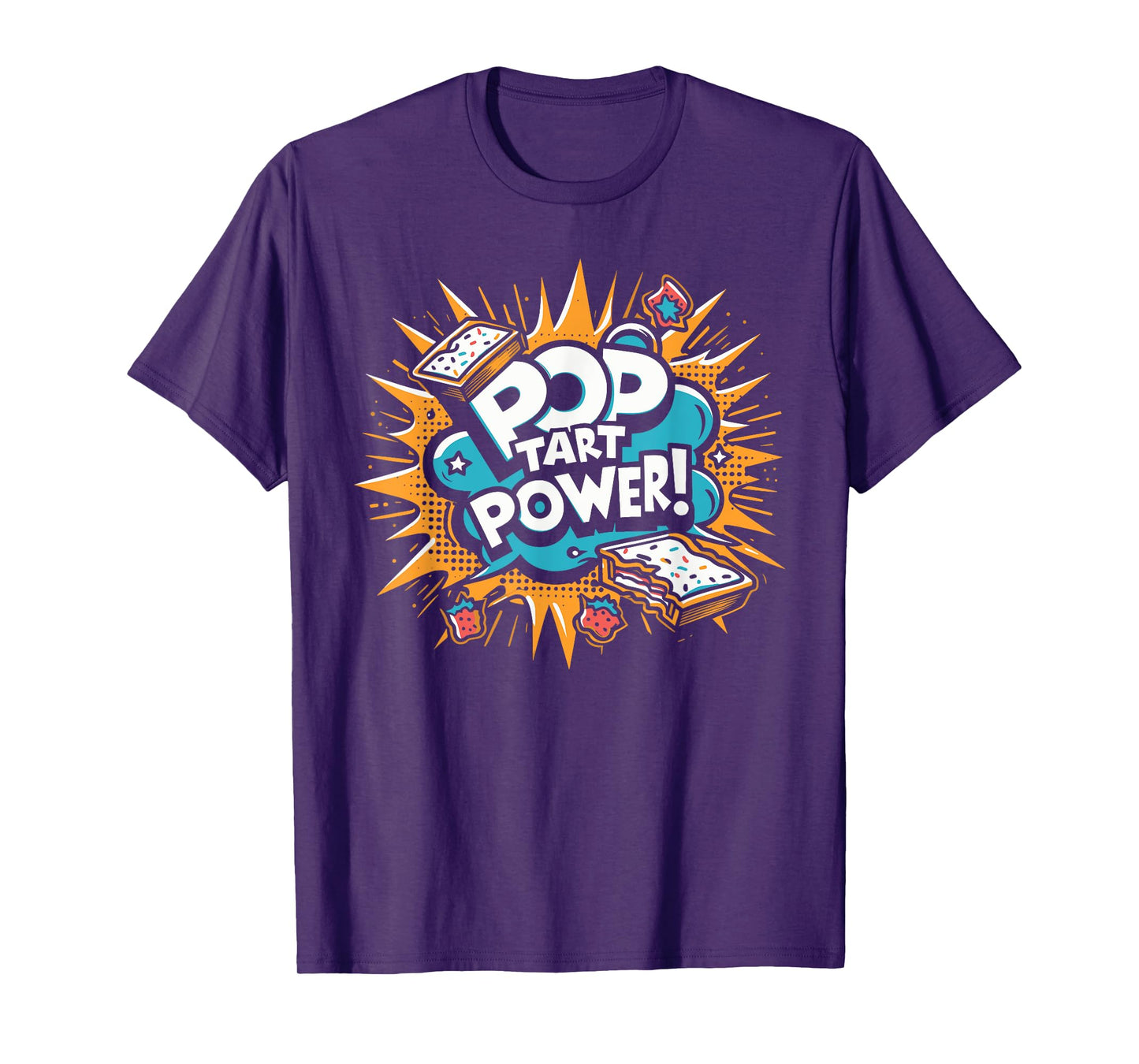 Pop Tart Power! Funny Gym Fitness Frosted Toaster Pastry T-Shirt