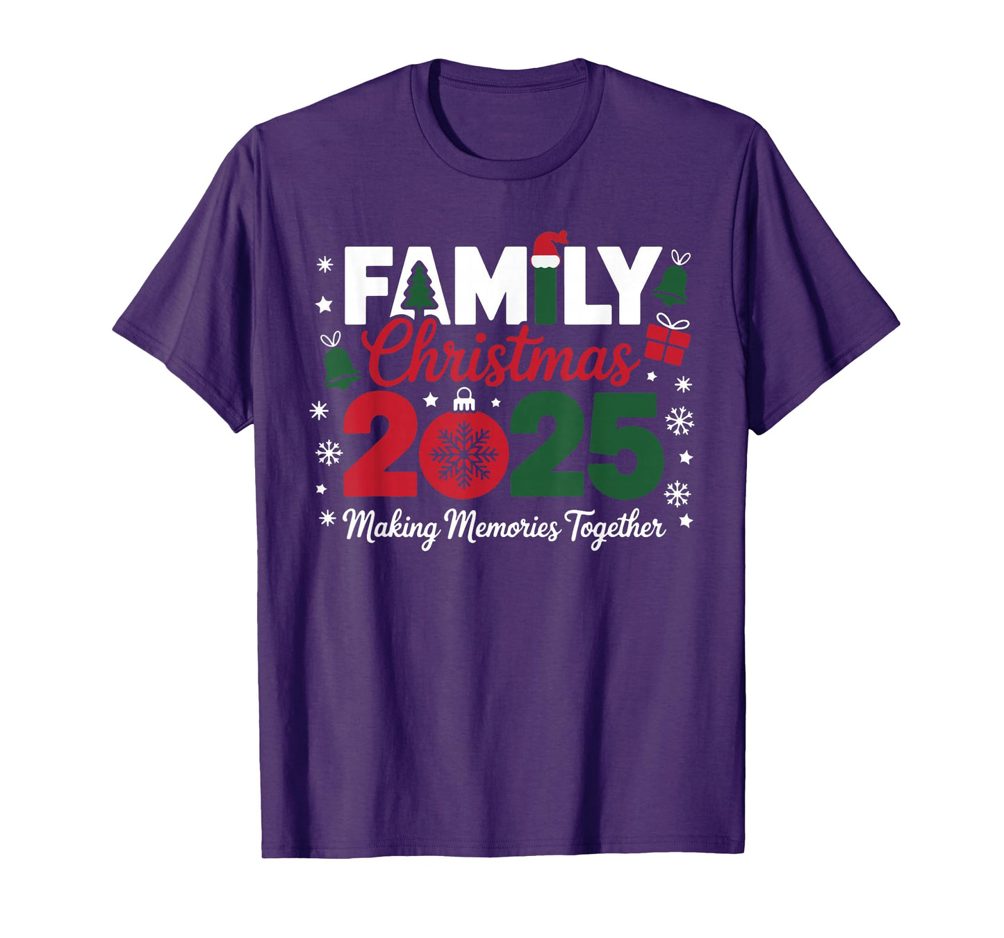 Family Christmas 2025 Making Memories Together Xmas Matching T-Shirt