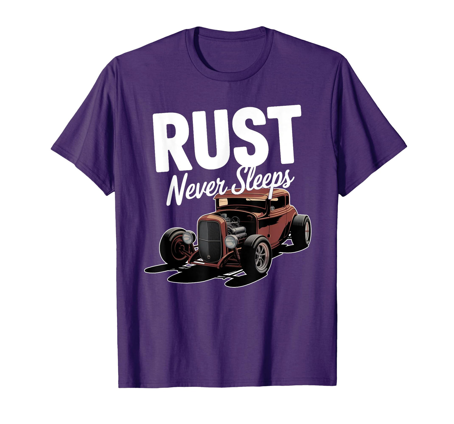 Rust Never Sleeps Car Mechanic Design T-Shirt