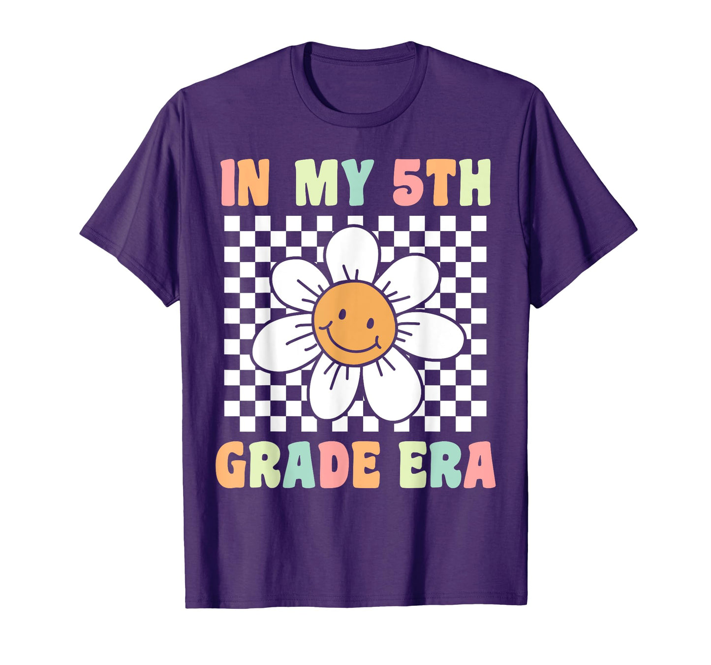 In My 5th Grade Era Flower Groovy Fifth Grade Back to School T-Shirt