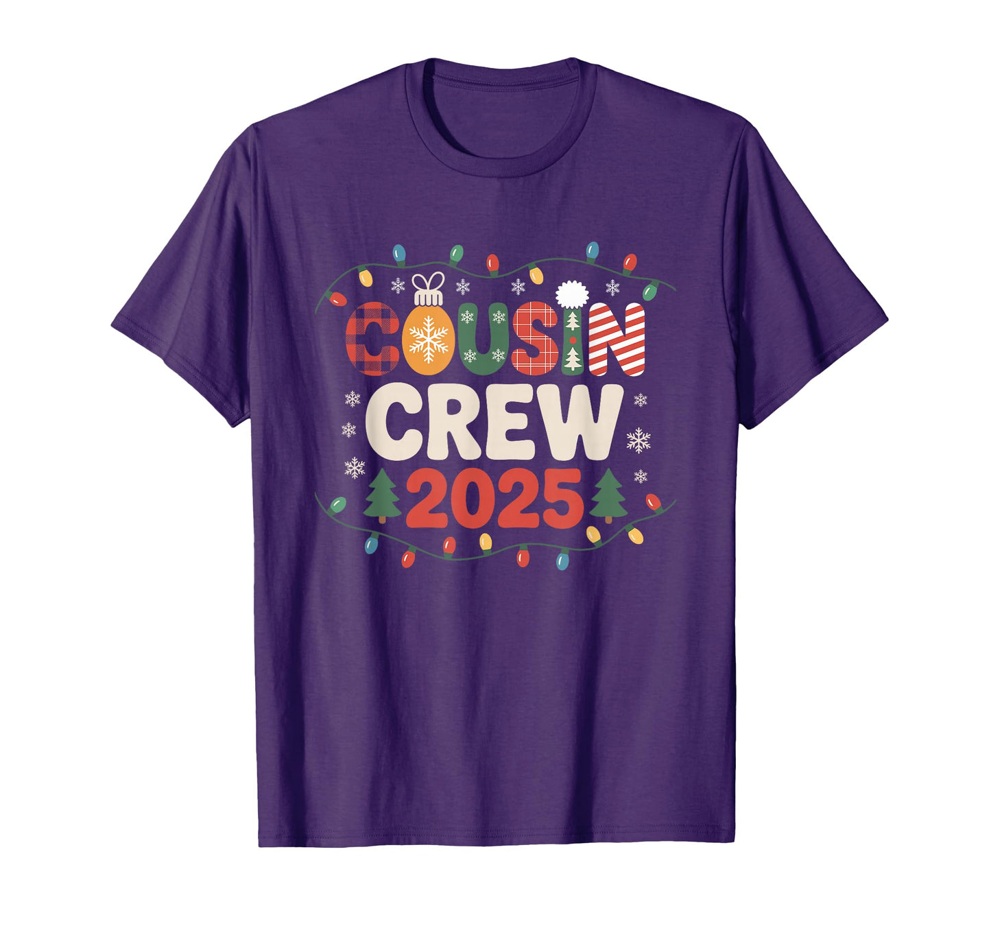 Cousin Crew Christmas 2025 Family Matching Xmas T-Shirt