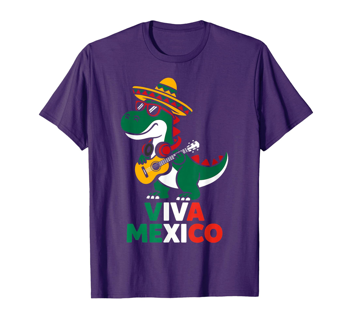 Viva Mexico Dance Dinosaur Independence Day Toddler Boy Kids T-Shirt