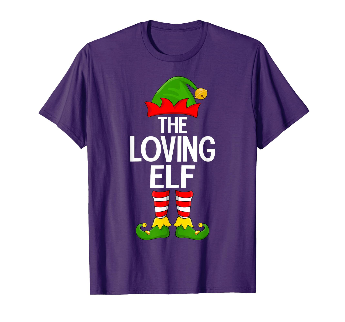 Loving Elf Xmas Matching Family Elf Squad Christmas T-Shirt