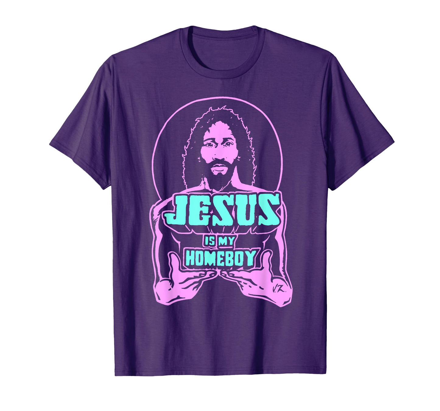 Jesus Is My Homeboy 80s Colours T-Shirt