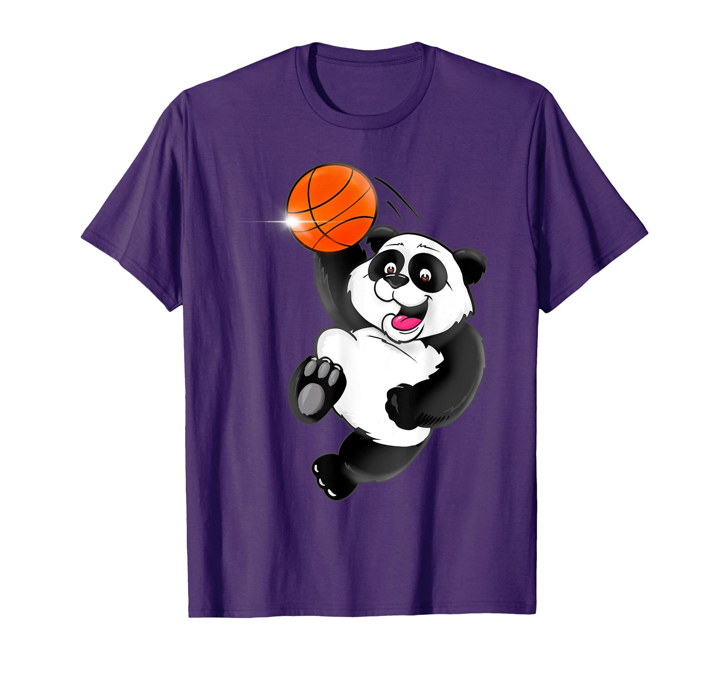 Basketball Panda Slam Dunk Funny Kids Adults Sports T-Shirt