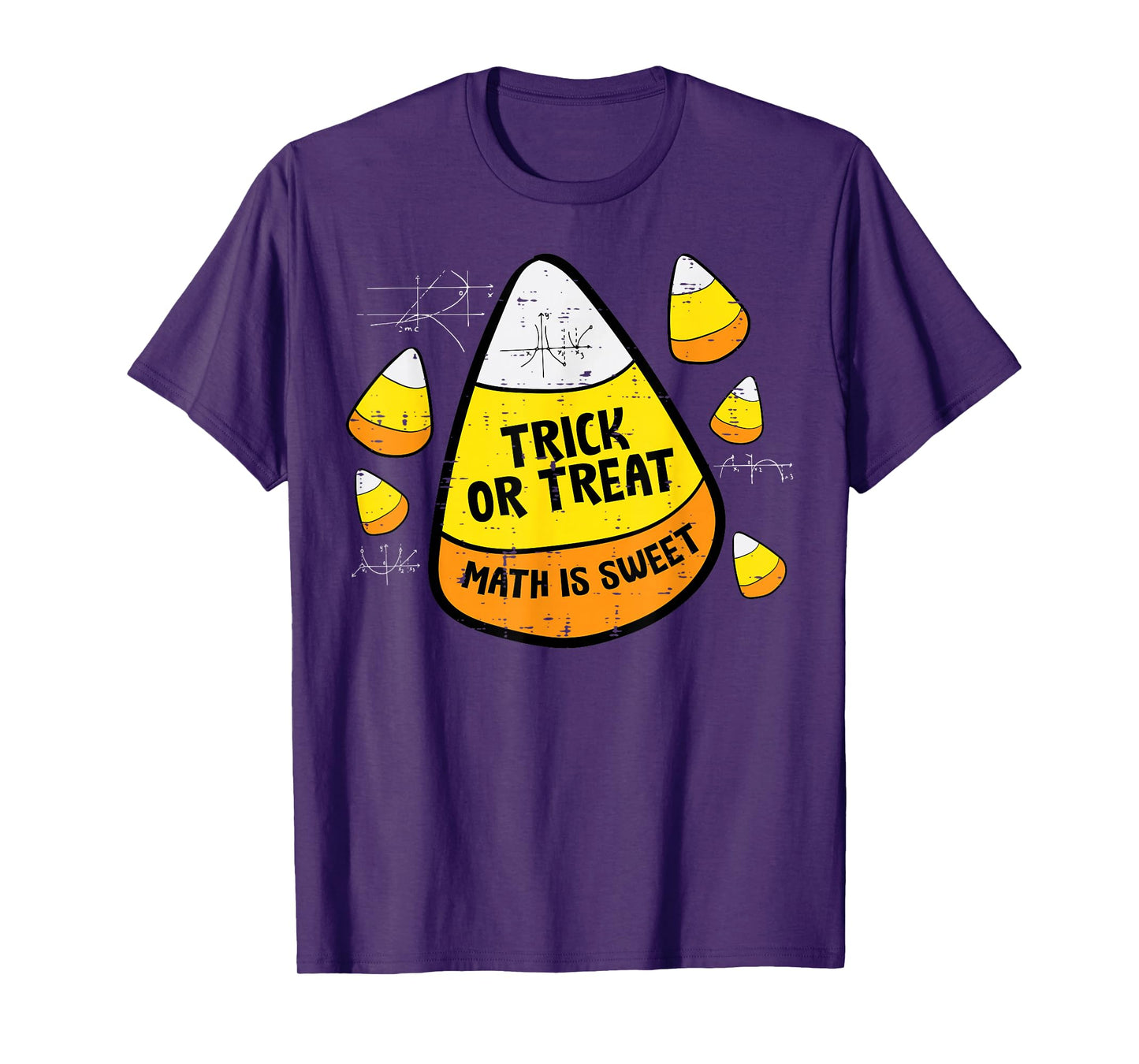 Halloween Candy Corn Math Sweet Trick Treat Men Women Kids T-Shirt