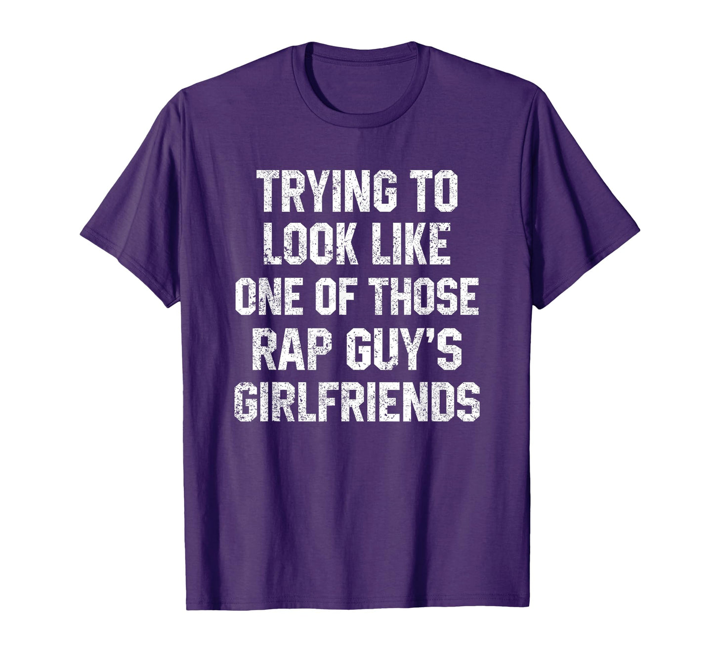 Funny Workout Quote Trying to Look Rap Guy's Sarcastic Gym T-Shirt